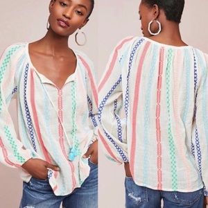 Anthropologie | Payal Pratap Manna Embroidered Top